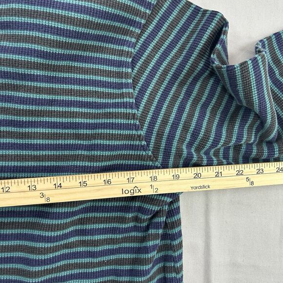 Levi's Mens Jumper Sz L Navy Waffle Knit Relaxed Sweatshirt Casual Minimalist - Picture 7 of 7